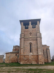 Iglesia gótica de Villamorón, situada en Burgos, España