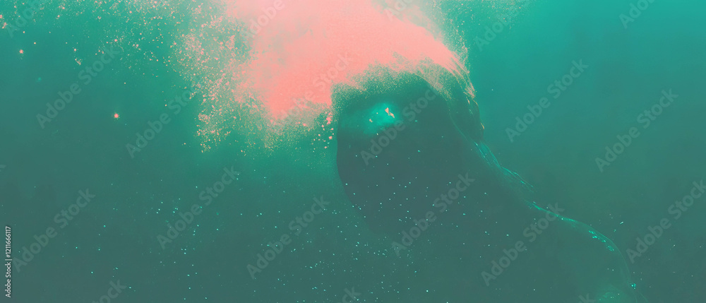 Poster rough mermaid texture abstract background with space for logo and textured banner design