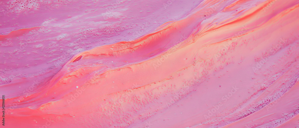 Aufkleber beautiful abstract rough mermaid texture featuring soft pink and orange hues in a smooth design