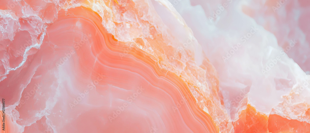 Poster elegant salmon pink onyx with warm hues and abstract design enhancing visual appeal