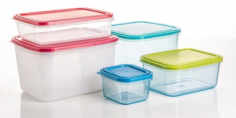 Set of Plastic Food Storage Containers