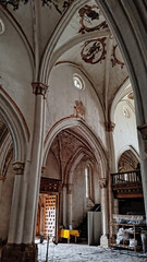 Obraz premium Interior de la Iglesia de Villamorón, Burgos, España