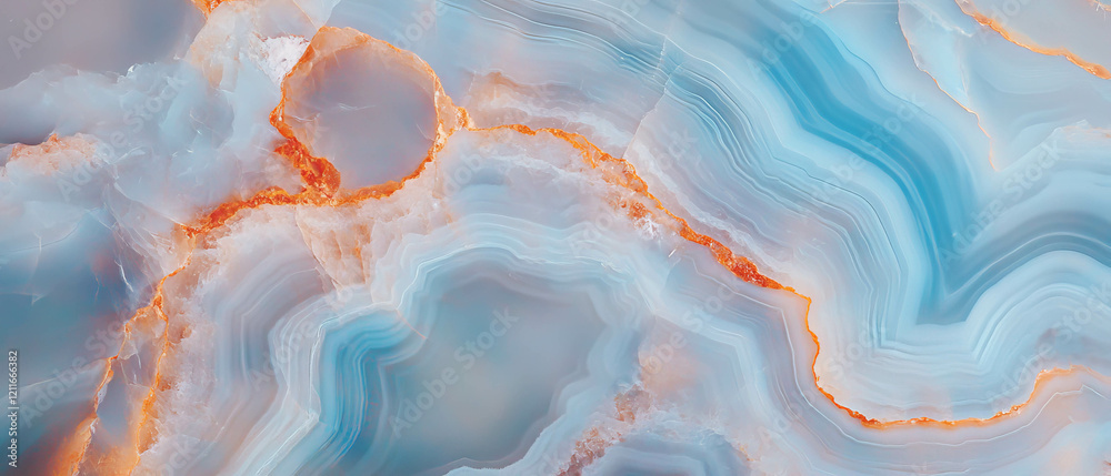 Poster modern abstract design featuring silver veined onyx with dynamic colors