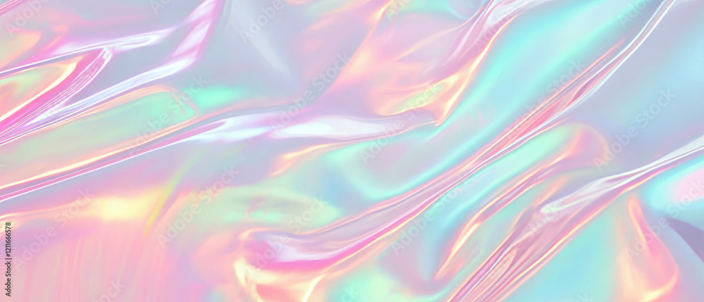 Poster Soft holographic aurora background with space for text or images perfect for designs