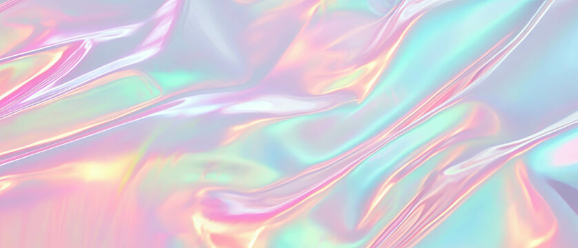 Fototapeta Soft holographic aurora background with space for text or images perfect for designs