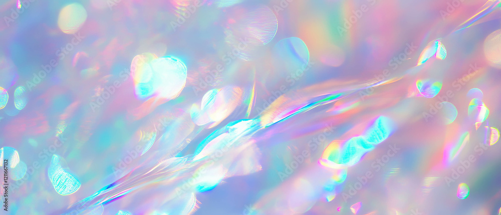 Poster captivating holographic shimmer creates an enchanting abstract background