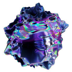 3d abstract chrome