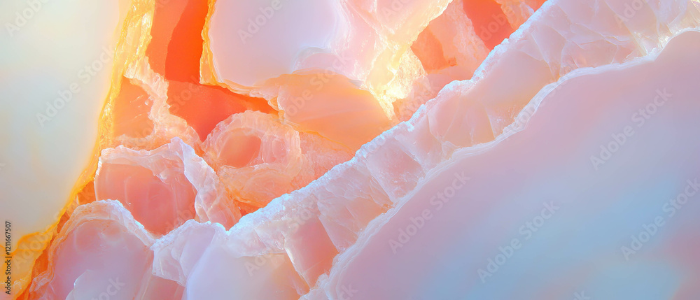 Poster Translucent onyx background with ethereal accents creating a serene atmosphere