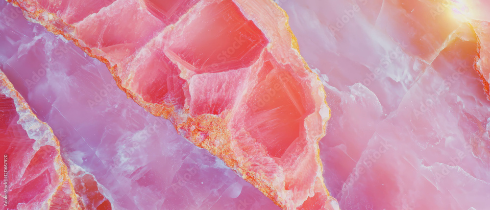 Poster veined pink onyx abstract background with natural patterns and textures