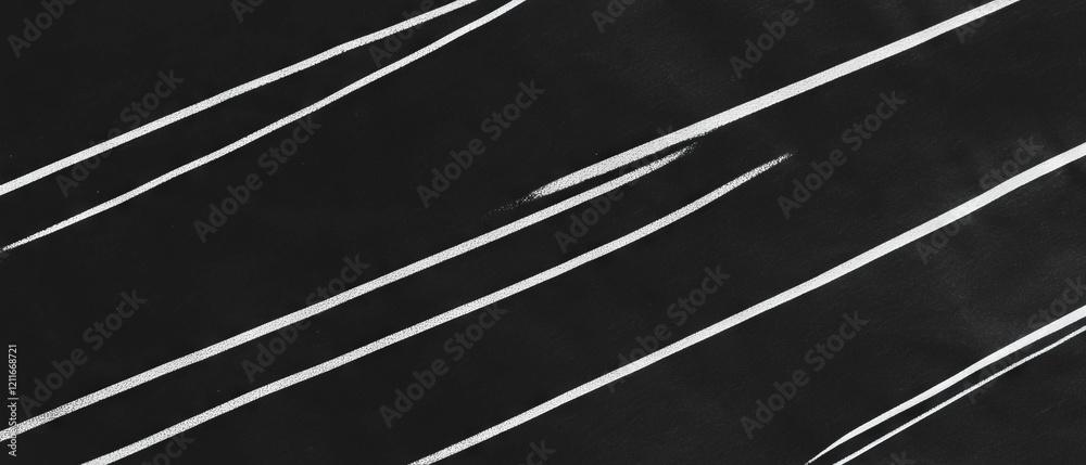 Poster black lined paper background with white lines and clear space for text and banners