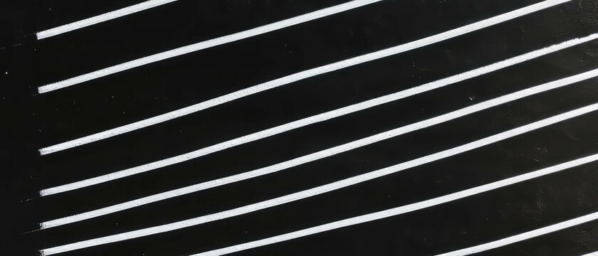 Black lined paper background with white lines and contrasting banner design for creative projects