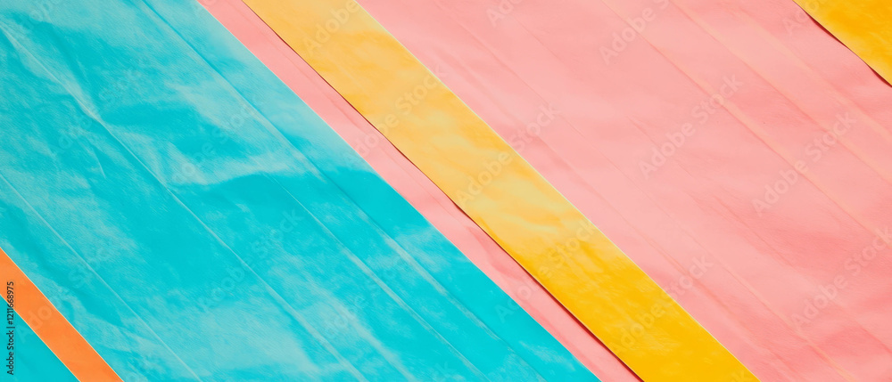 Poster Vibrant colored lined paper background with empty space for design customization