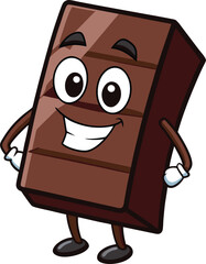 cartoon character of a chocolate bar