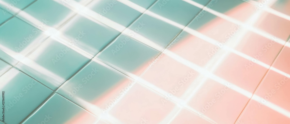 Poster Light gray grid paper background with empty space for creative projects
