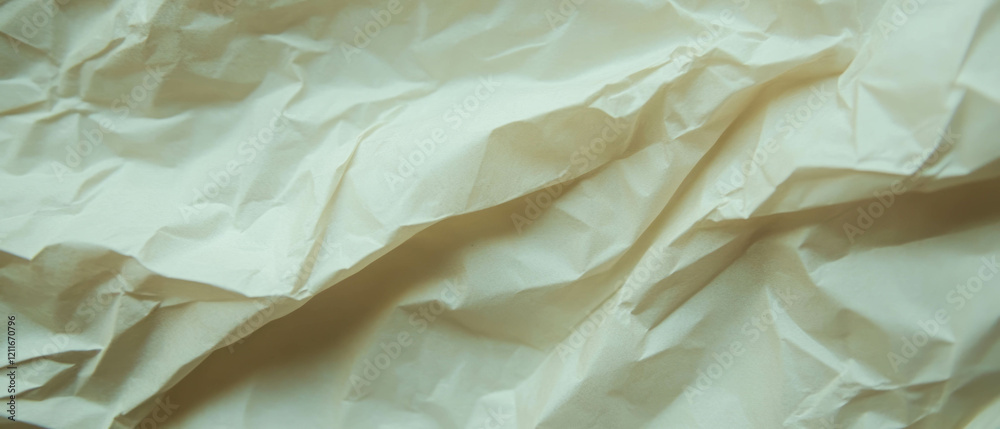 Poster wrinkled lined paper background with space for logo and textured banner design element