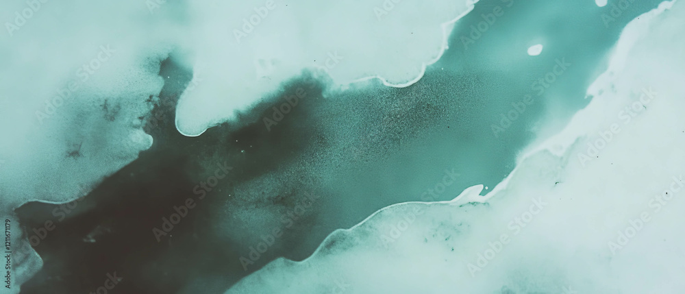 Aufkleber abstract watercolor washes showcase blended colors and soft textures in calming composition