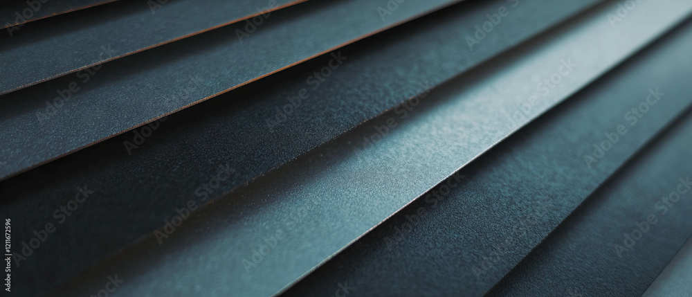 Poster In-depth look at smooth aluminum composite panel texture and layered structure