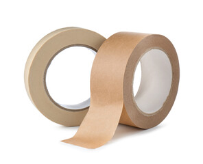 Rolls of masking tape isolated on white