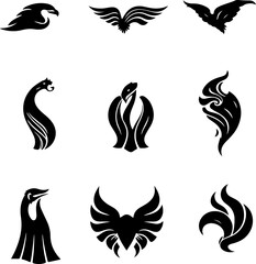 black and white tattoo set