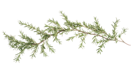 Rosemary branches isolated on white background 