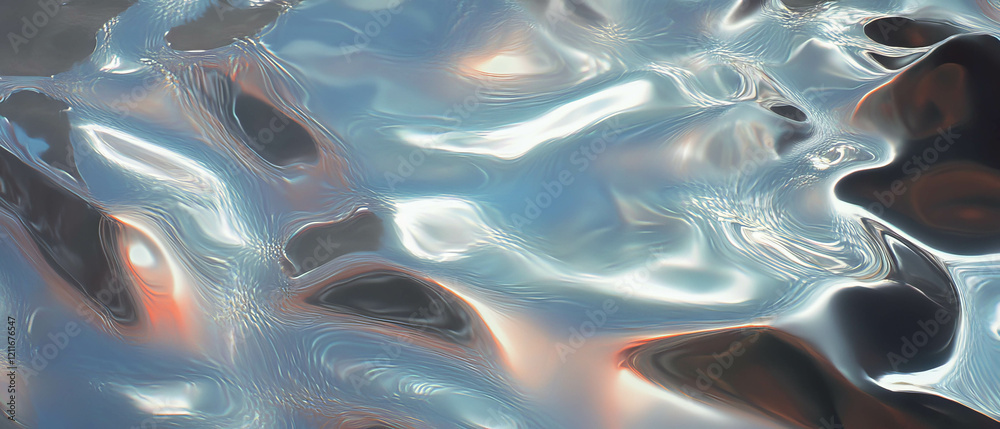 Poster aluminum texture showcasing etched patterns with contrasting colors and intricate designs