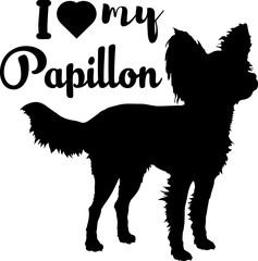 dog silhouette, dog, breeds, logo, vector, love me love my dog, silhouette, i love my dog, animal, illustration, icon, sign, design, black, symbol, pet, love