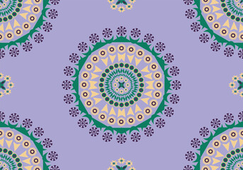 seamless mandala geometric floral  pattern design for ornament ceramic carpet fabric embroidery wallpaper background textile art print 
