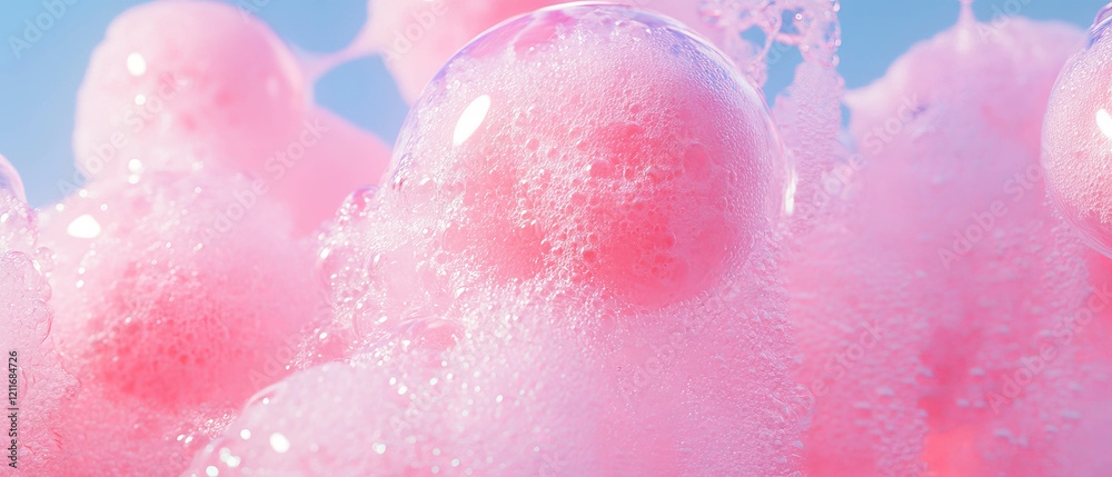 Poster texture of chewed bubblegum showing dull pink color and less shine after use