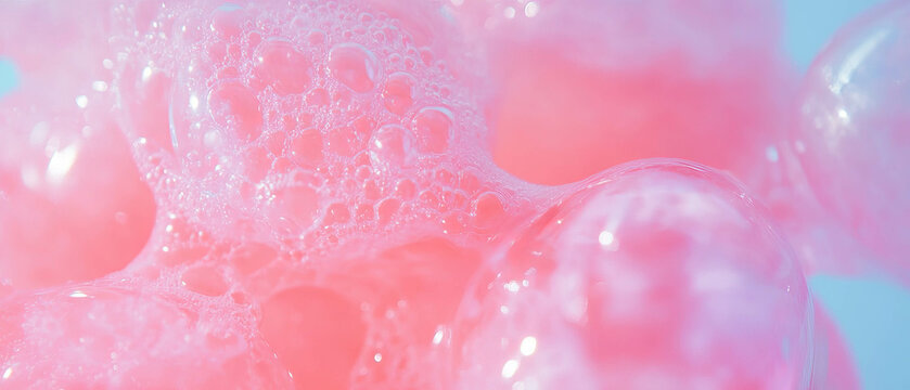 Texture of chewed bubblegum showing dull pink hue and reduced shine