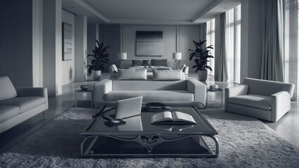 Fototapeta premium interior of a modern living room