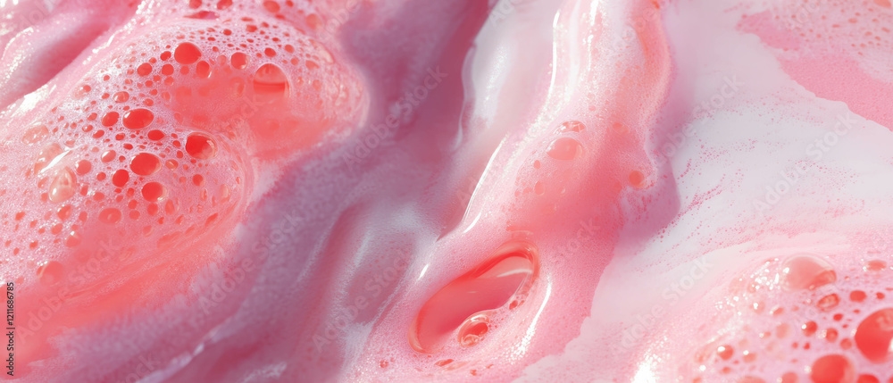 Fototapete exploring intricate textures and patterns of colorful bubblegum surfaces
