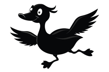Obraz premium Duck, goose, and swan animal silhouettes