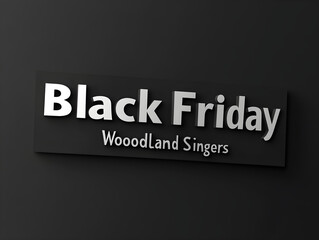 Obraz premium Black friday sale tag circle banner and background. AI generative.