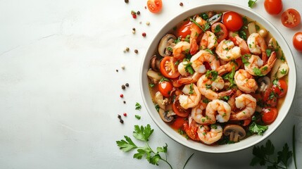 Presenting a Delicious Shrimp and Tomato Dish