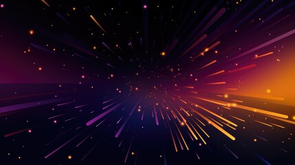 Fototapeta premium Abstract graphic depicting vibrant rays of light emanating from a central point.