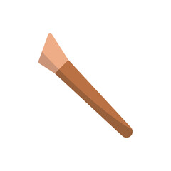 Makeup brush set icon with a stylish arrangement of brushes, ideal for branding, beauty product packaging, and digital aesthetics