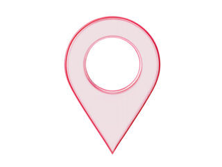 Pink Red Location Pin Icon Graphic Design