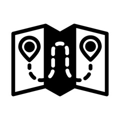 map travel solid style