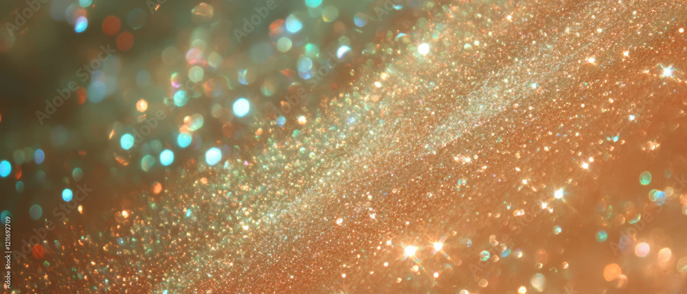 Aufkleber Chunky glitter texture with large particles creating a vibrant sparkling effect