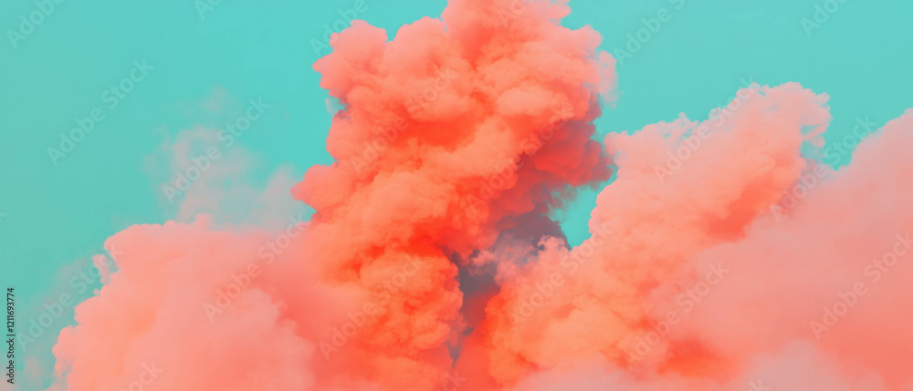 Poster Exploring color illusions through contrasting colors and texture in visual art