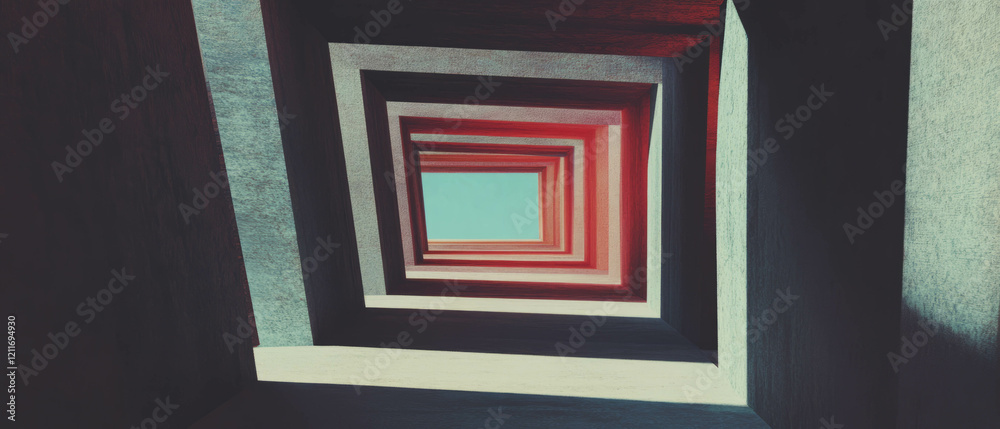 Poster Exploring the interplay of converging lines and vanishing points in a dynamic perspective