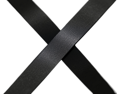 Abstract Black Ribbons Crossed Design Background Image