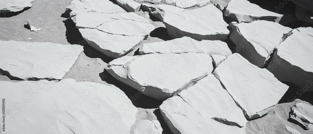 Aufkleber texture of cracked desert earth showcasing intricate geometric patterns