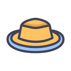 travel hat filled style