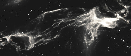 Exploration of dark matter clouds revealing invisible structures and gravitational effects
