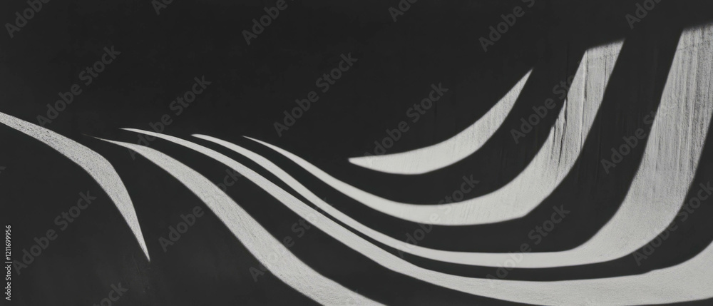 Aufkleber Diverging lines create depth and perspective in a textured visual display