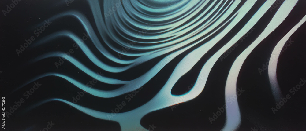 Poster Pulsating patterns create a mesmerizing visual rhythm with expanding and contracting effects