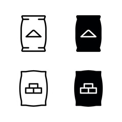cement bag icon icon color editable