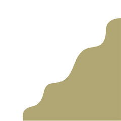 Abstract shape corner border