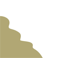 Abstract shape corner border